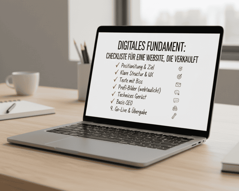 Professionelles Webdesign ist mehr als Optik: Eine Liste der Bausteine von Positionierung bis SEO, die eine Website erst erfolgreich machen.