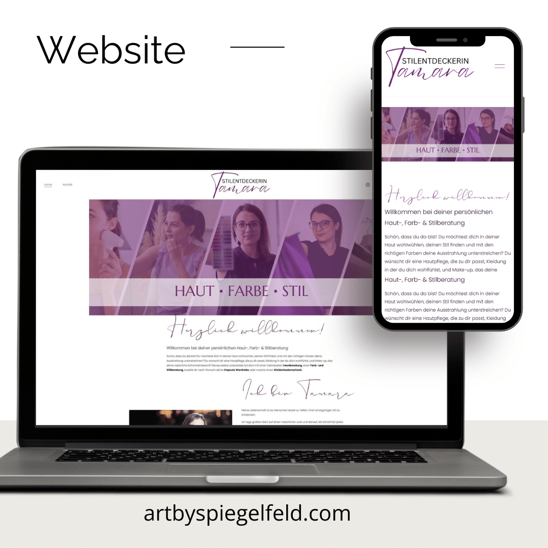 Die Stilentdeckerin: Website, die mit dem Business mitwächst