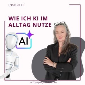 KI im Business-Alltag: Ideen entstehen am Laptop, im Skizzenbuch und im Businessplaner.